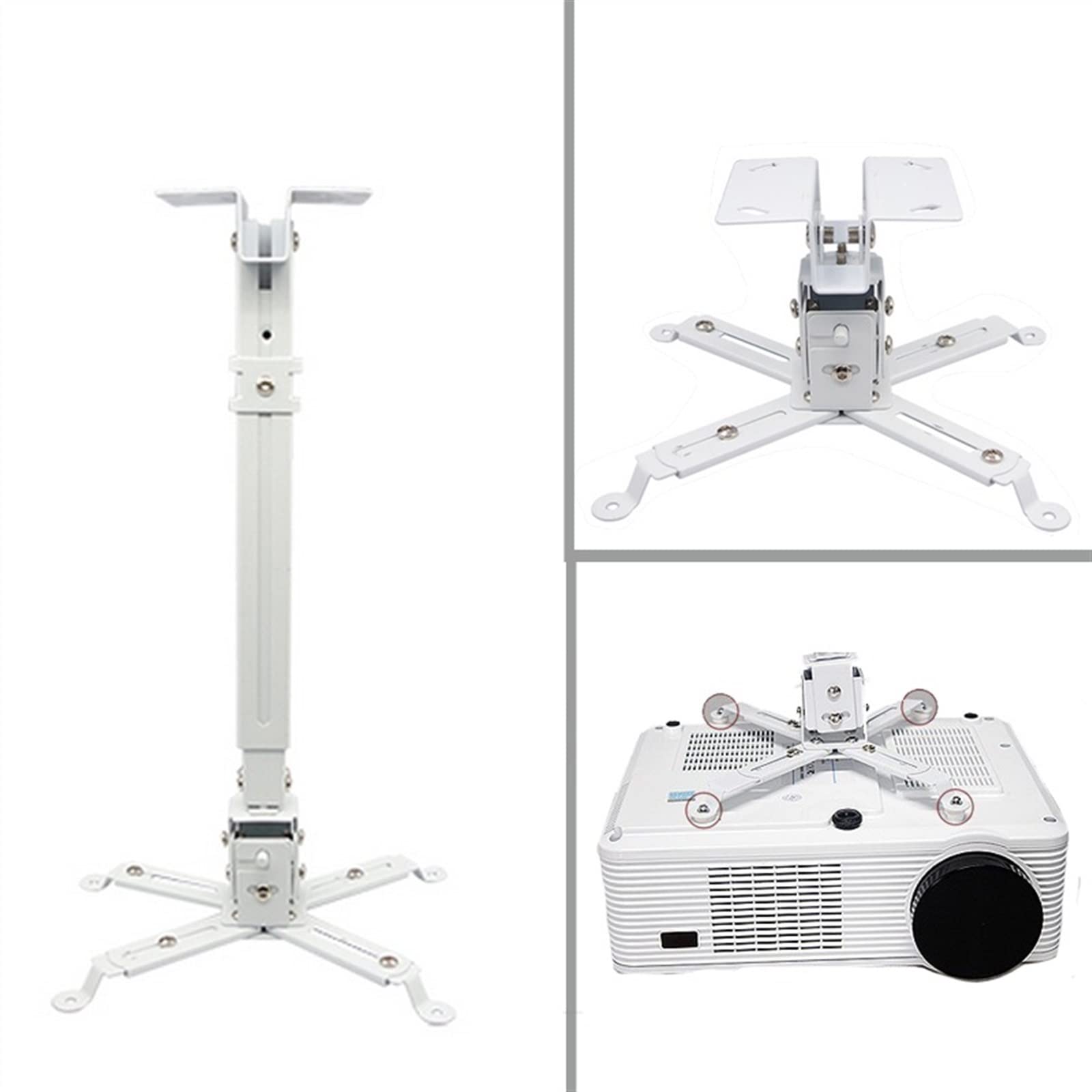 GLigeT Support Vidéoprojecteur Support Mural Universel for projecteur, Support Mural Suspendu M19 YG620 M20 T26K HD, Support de projecteur Support Projecteur