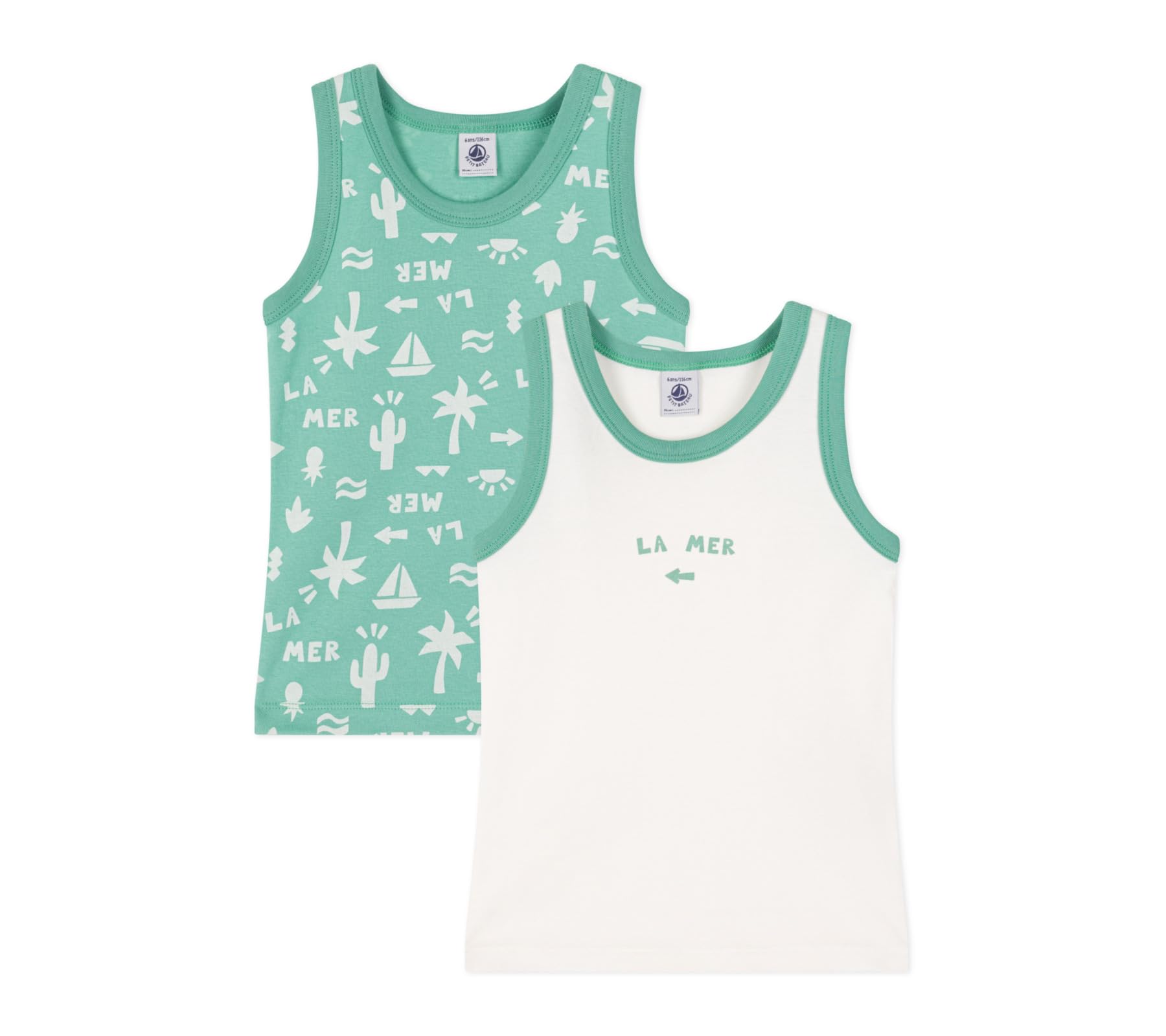 Petit Bateau Camisetas (Pack de 2) para Niños