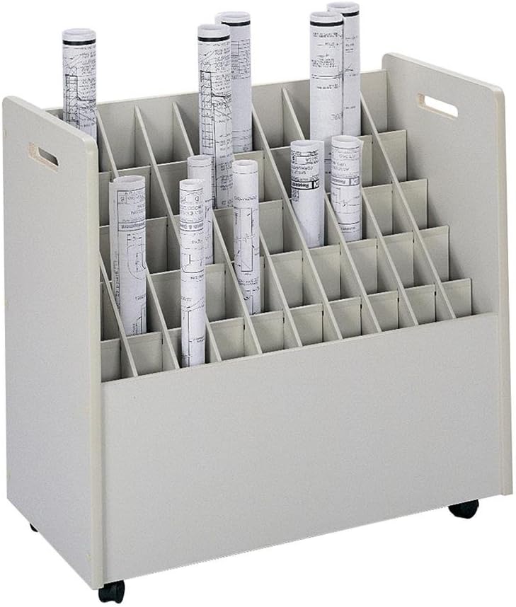 SAF3083 - Safco 50-Compartment Mobile Roll File