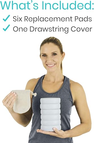 Miniatura 6 de Vive Almohadillas de repuesto para aplicador de loción de espalda (paquete de 6)  Esponja de esponja de lufa de largo alcance para autoaplicación