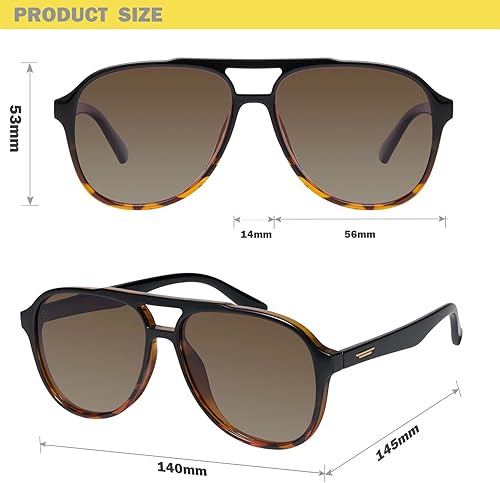 Miniatura 3 de mosanana Gafas de sol polarizadas de aviador para mujer y hombre Mod. CARMER