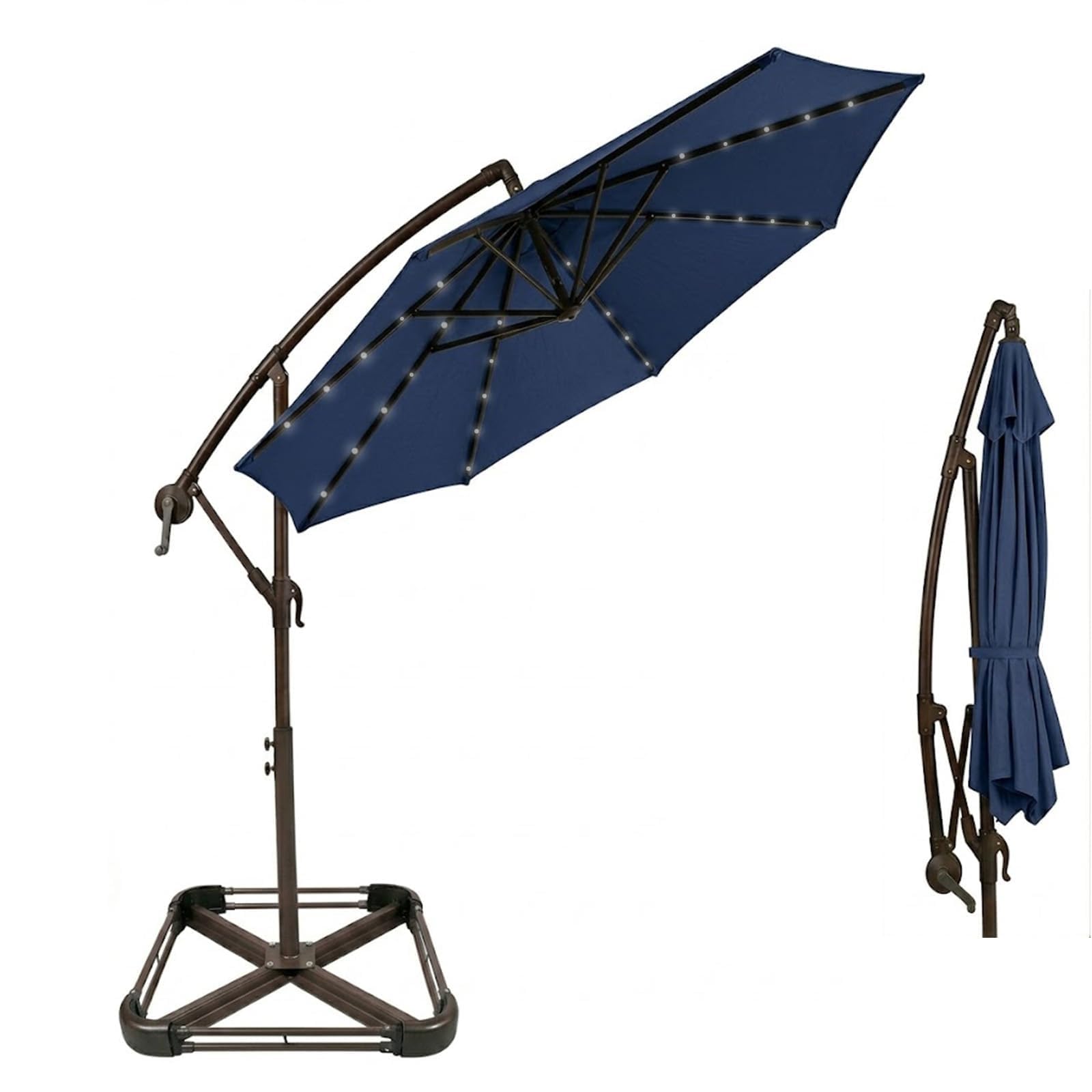 Garden Parasol with Base Included 3m, Patio Umbrella,Cantilever Parasol