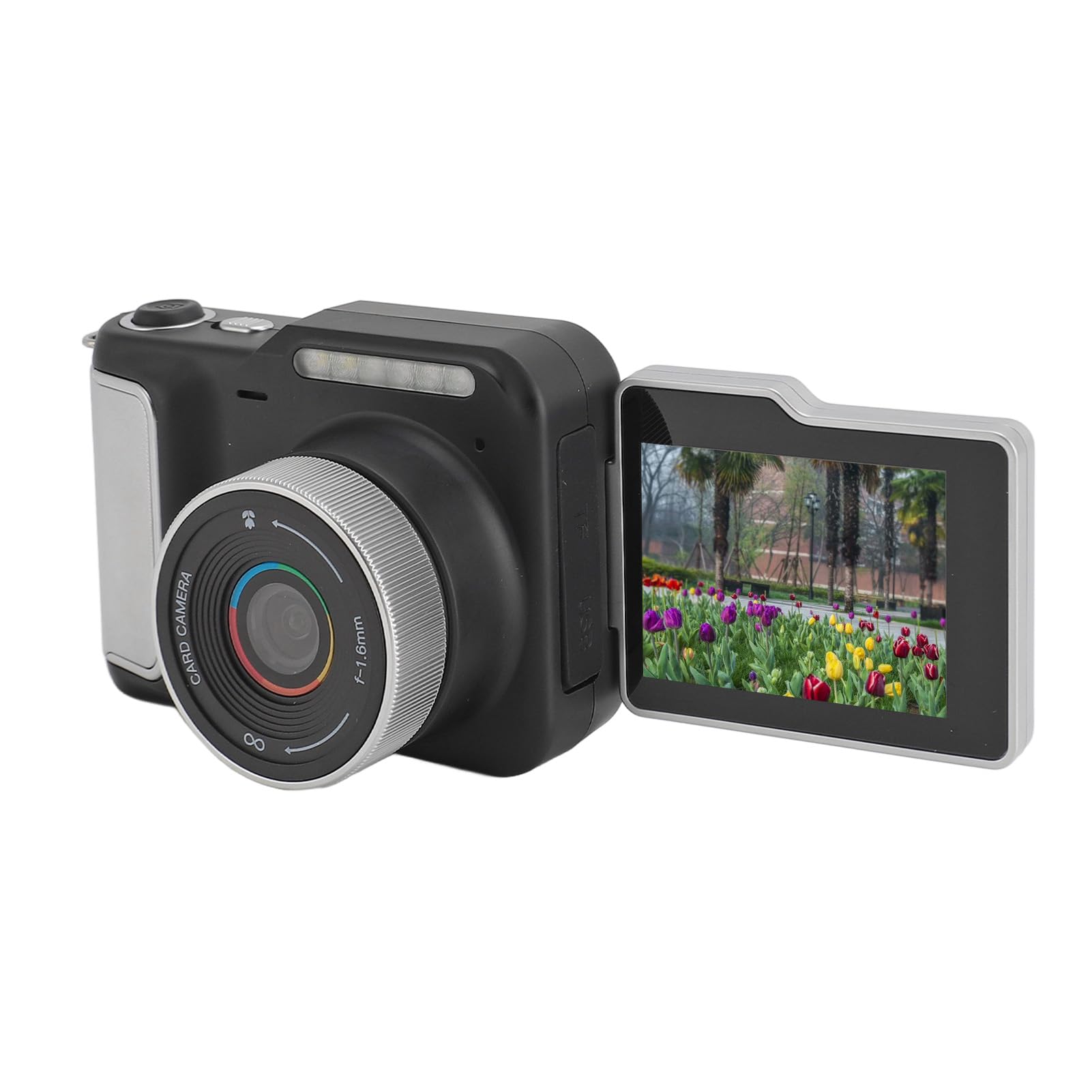 Fotocamera Digitale 4K da 48 MP, Visione Notturna, Time Lapse, Webcam, Rallentatore per Fotografia, Vlogging, Streaming Live