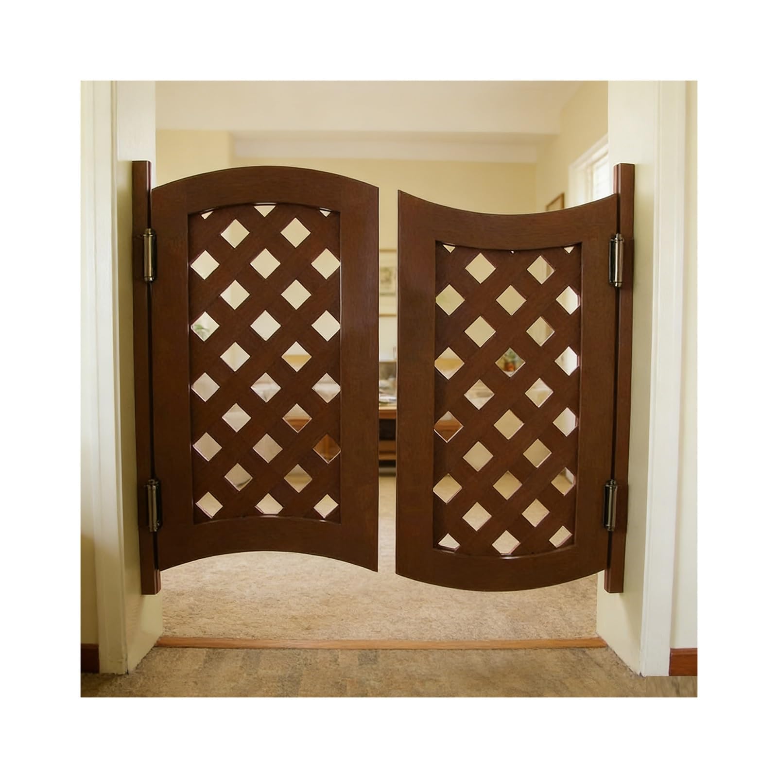 Portes battantes de salon, cloison d'entrée décorative avec charnières pour la maison ou le magasin, 80 x 110 cm, idéale pour la décoration de cuisine ou de bar