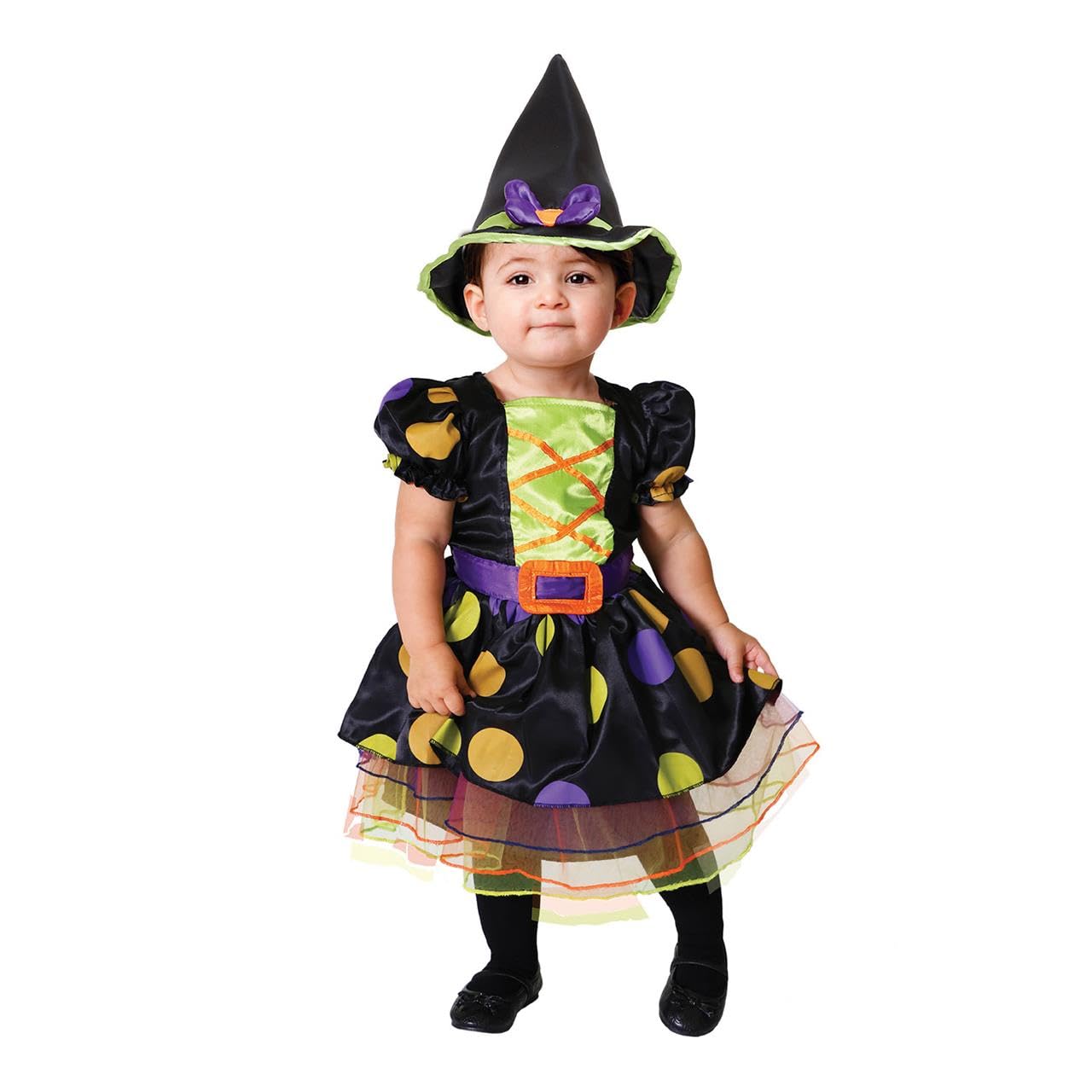amscan (PKT) (PDBW12) Child Girls Cauldron Cutie Witch Costume (3-6m)