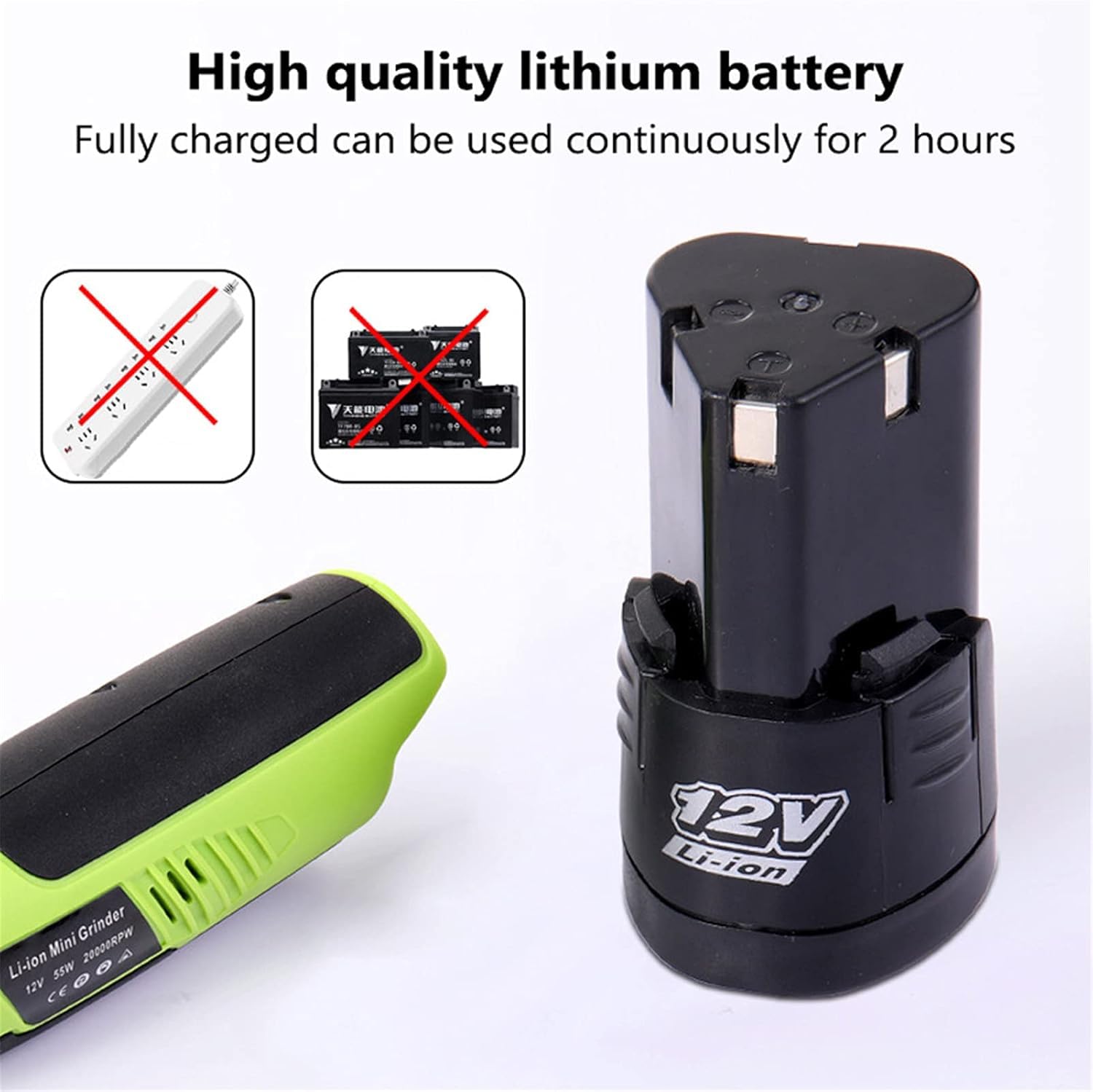 Kit De Afilador De Motosierra Inalámbrico Gmtes, Portátil, De 55 W, con Lima De Afilado Eléctrica A Batería Y 9 Ruedas De Afilado.
