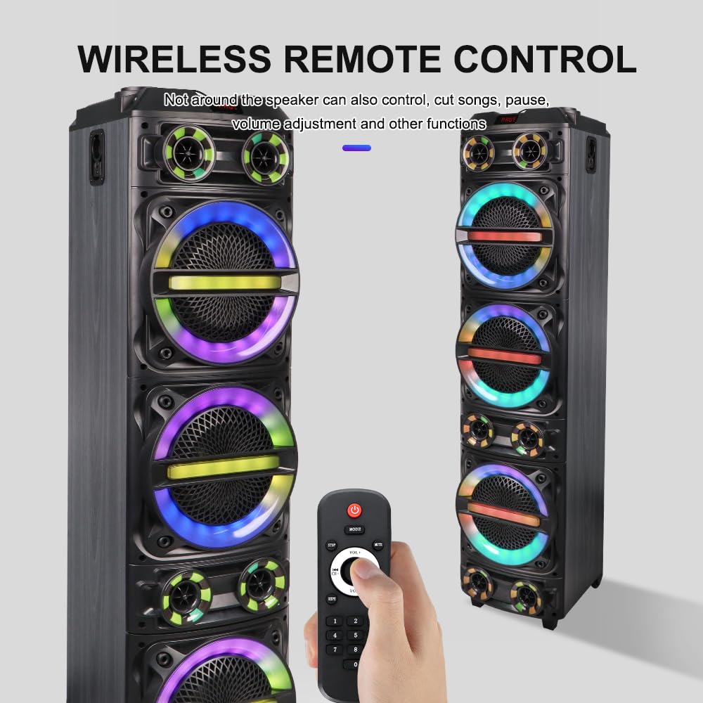 SING-E ZQS8315 Portable RGB Stage Performance Karaoke Loudspeakers