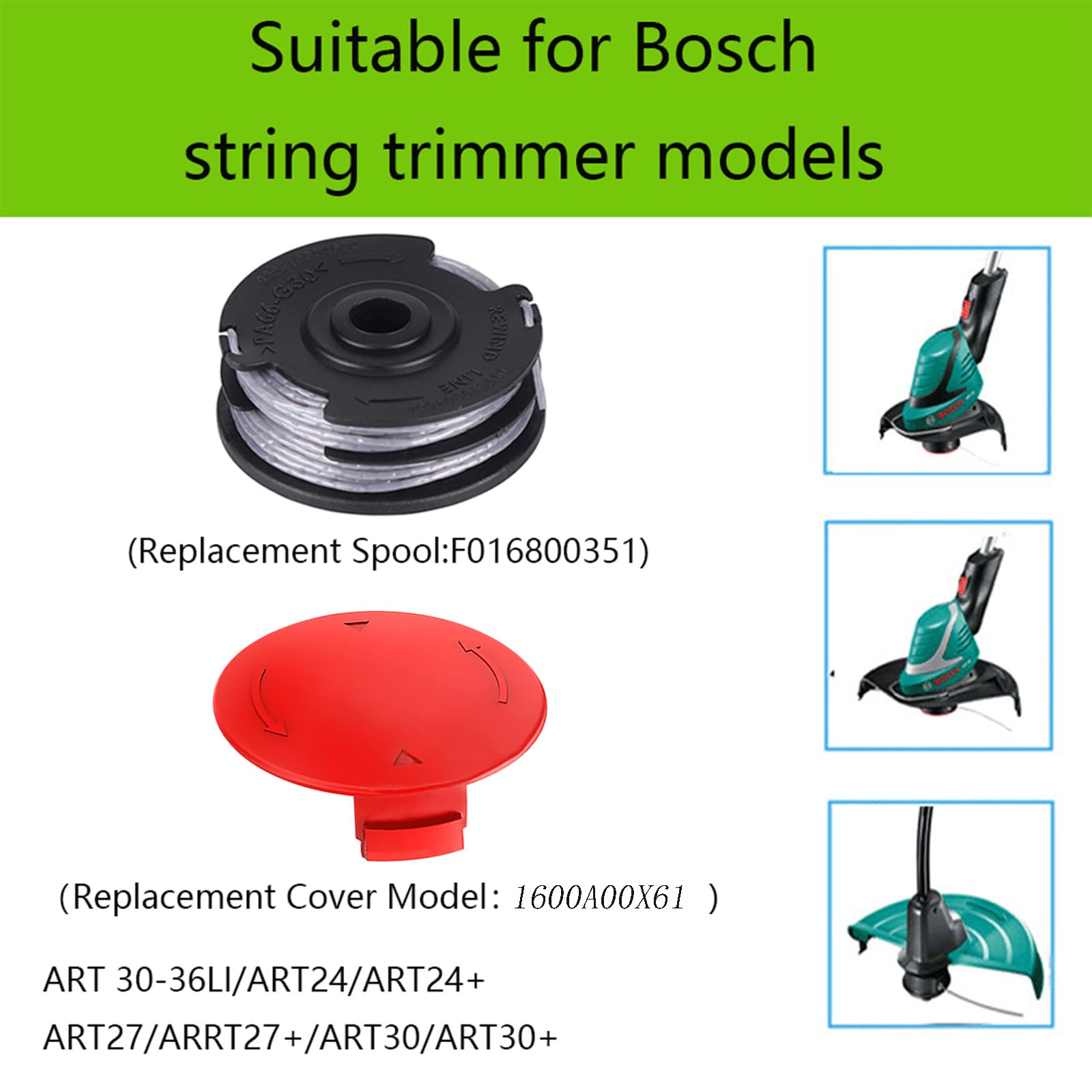 Bobines Rechange Pour Coupe-Herbes, 8PCS Bobines Rechange