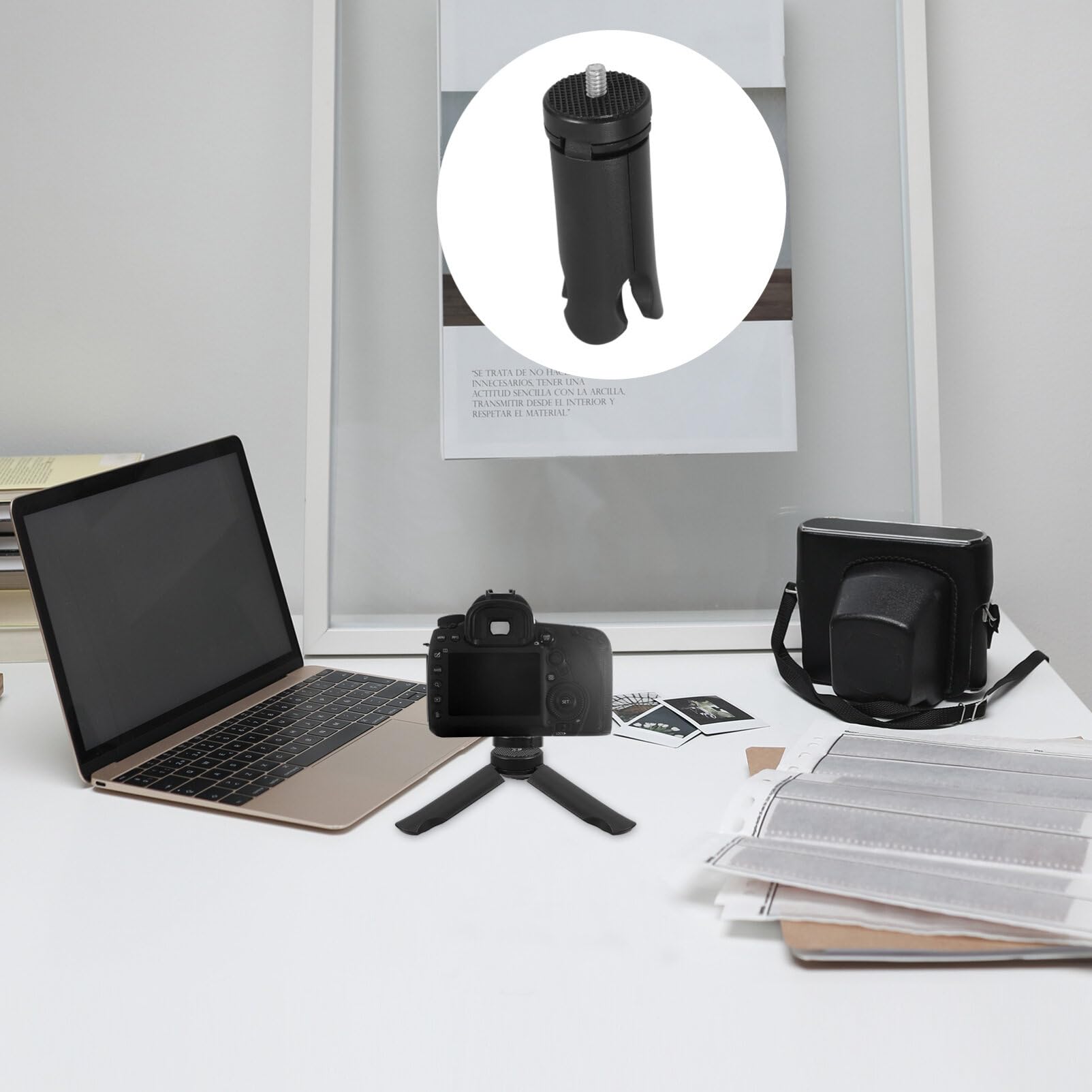 Housoutil Desk Tripod Head Camera Mount Tripod Head Tripod Camera Holder Tripod Mount Head Stand