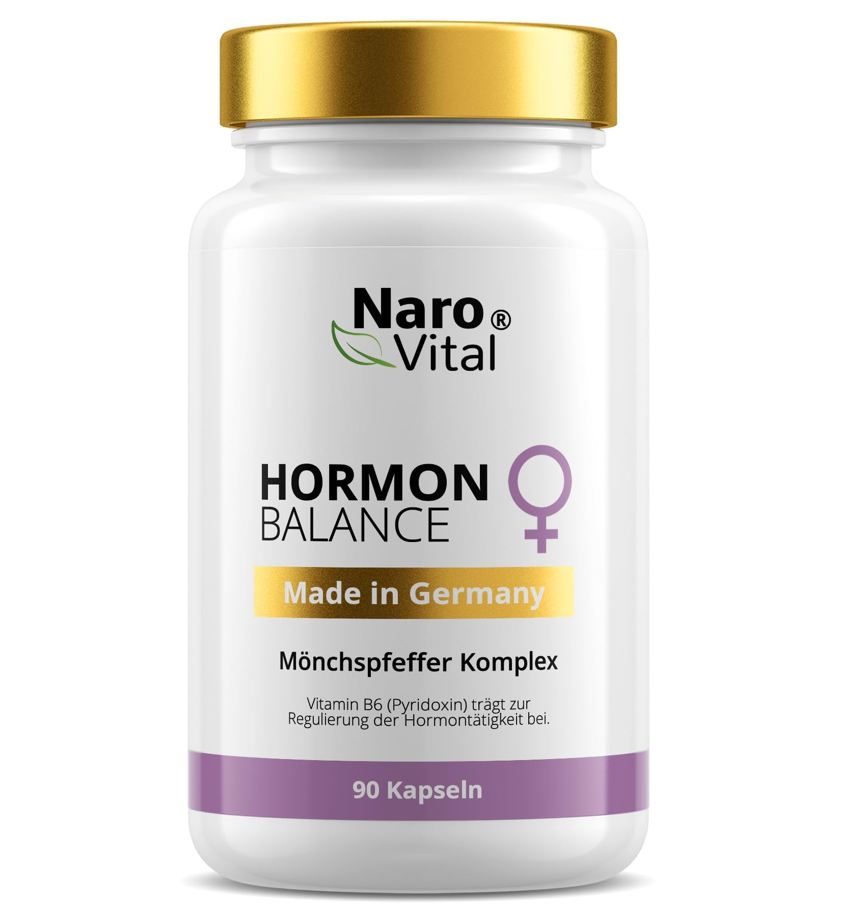 Hormon Balance Frauen Komplex mit Mönchspfeffer hochdosiert, Myo Inositol & Yamswurzel für Zyklus, PMS, PCO, Wechseljahre Menopause | 90 vegane Kapseln mit Agnus Castus