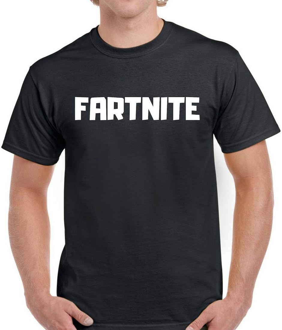 FARTNITE Humor Tshirt - Fortnite Funny tee Youth Sizes Battle Royal Boys Shirt (Black, Youth Small)