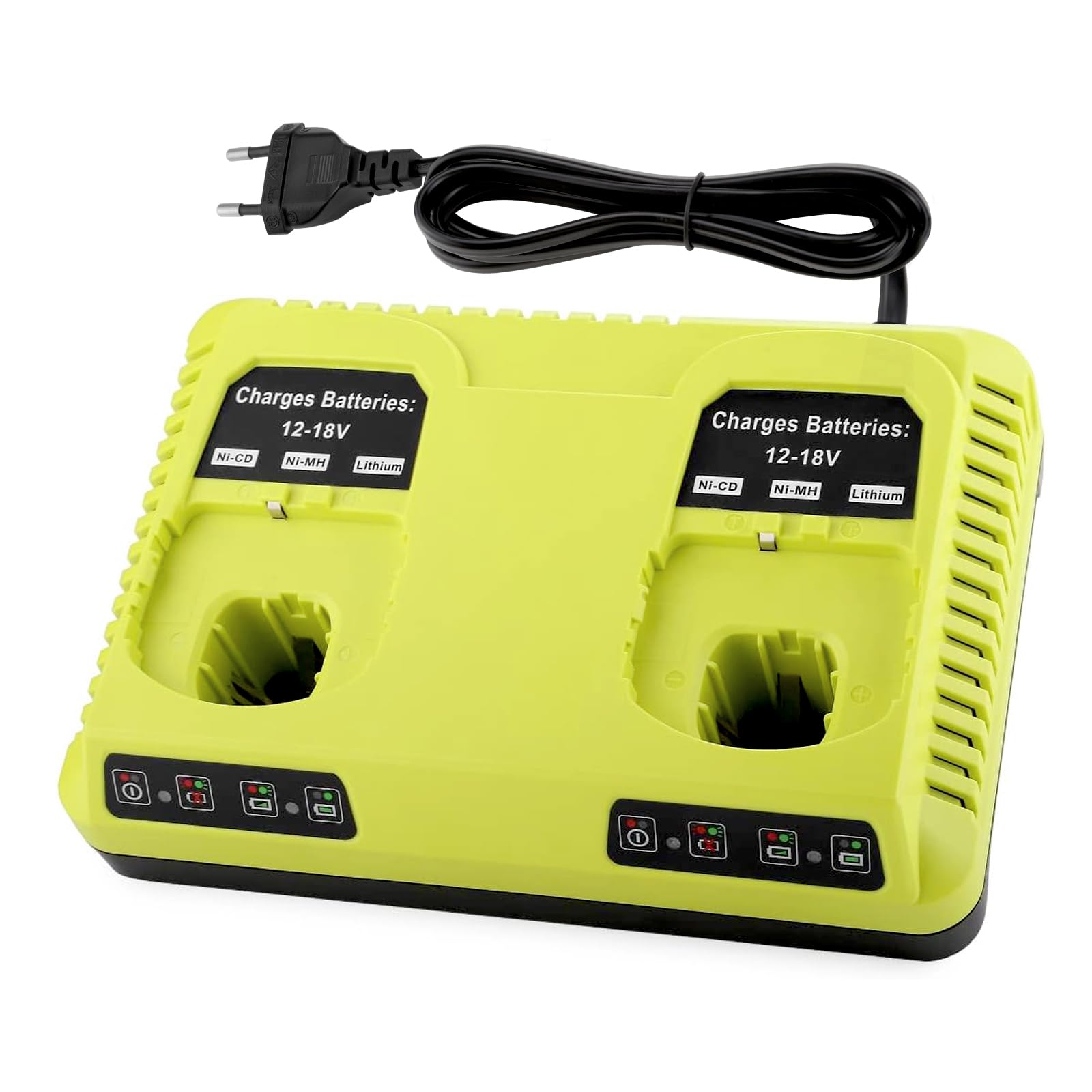 ENERGUP P117 Chargeur pour Ryobi Batterie 18V One+ P108 P107 P104 P105 P102 P103 P117 P118 pour Ryobi Chargeur Batterie Li-ION/Ni-Mh/Ni-CD