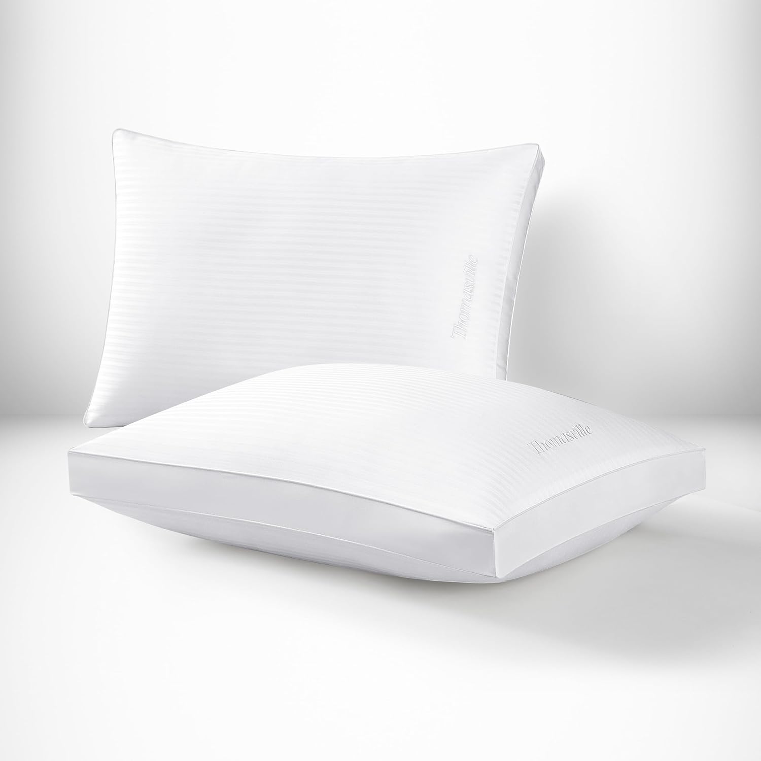 Set 2 Almohadas Algodón 400 Hilos Tamaño Estándar/Queen