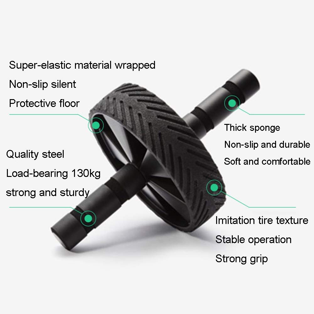 Ruota Addominali AGYH Ruota Addominale Fitness Principiante Casa/Palestra, Silenzioso Design A Rimbalzo Ruota Singola/Doppia, Leggera E Portatile, Facile da Installare (Size : Style 1)