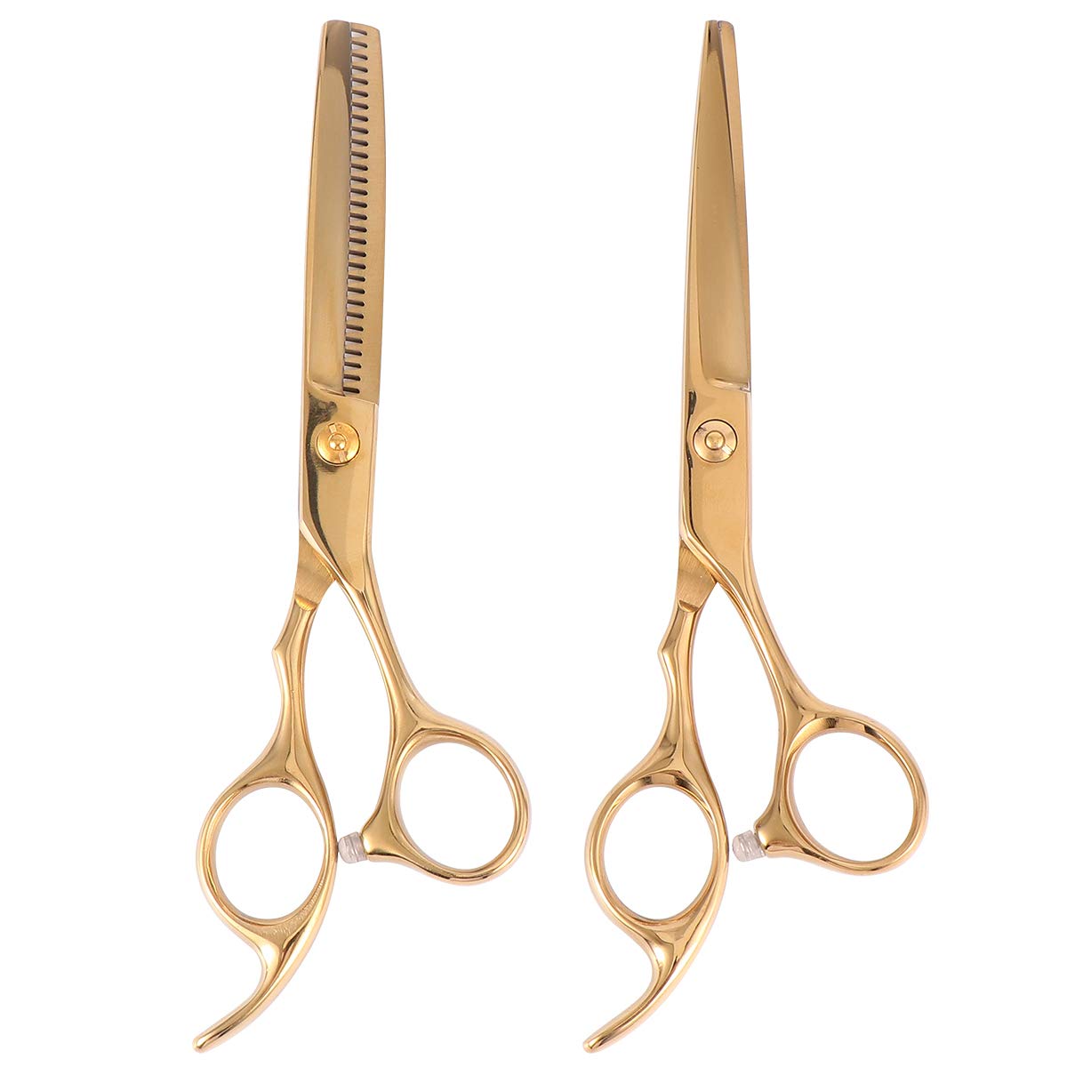 Juego de Tijeras Anti-corrosión Daño al Cabello para Cortar el Pelo de Acero Inoxidable para 2piezas Adecuado para Uso en Casa y Salón de Barbería Uso en Casa y Salón de Barbería