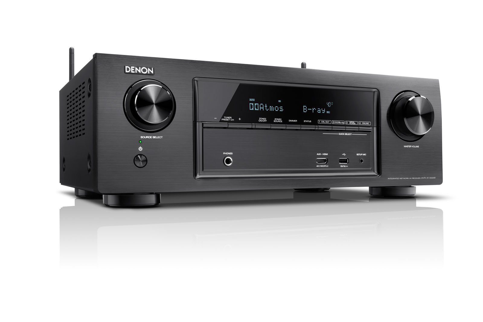 Denon AVR-X1300 Sintoamplificatore HD con Dolby HD e DTS:X, Nero