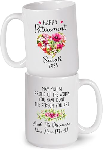 Taza divertida de definición de jubilado, regalo de jubilación, taza de jubilación personalizada para compañeros de trabajo, taza de cerámica de