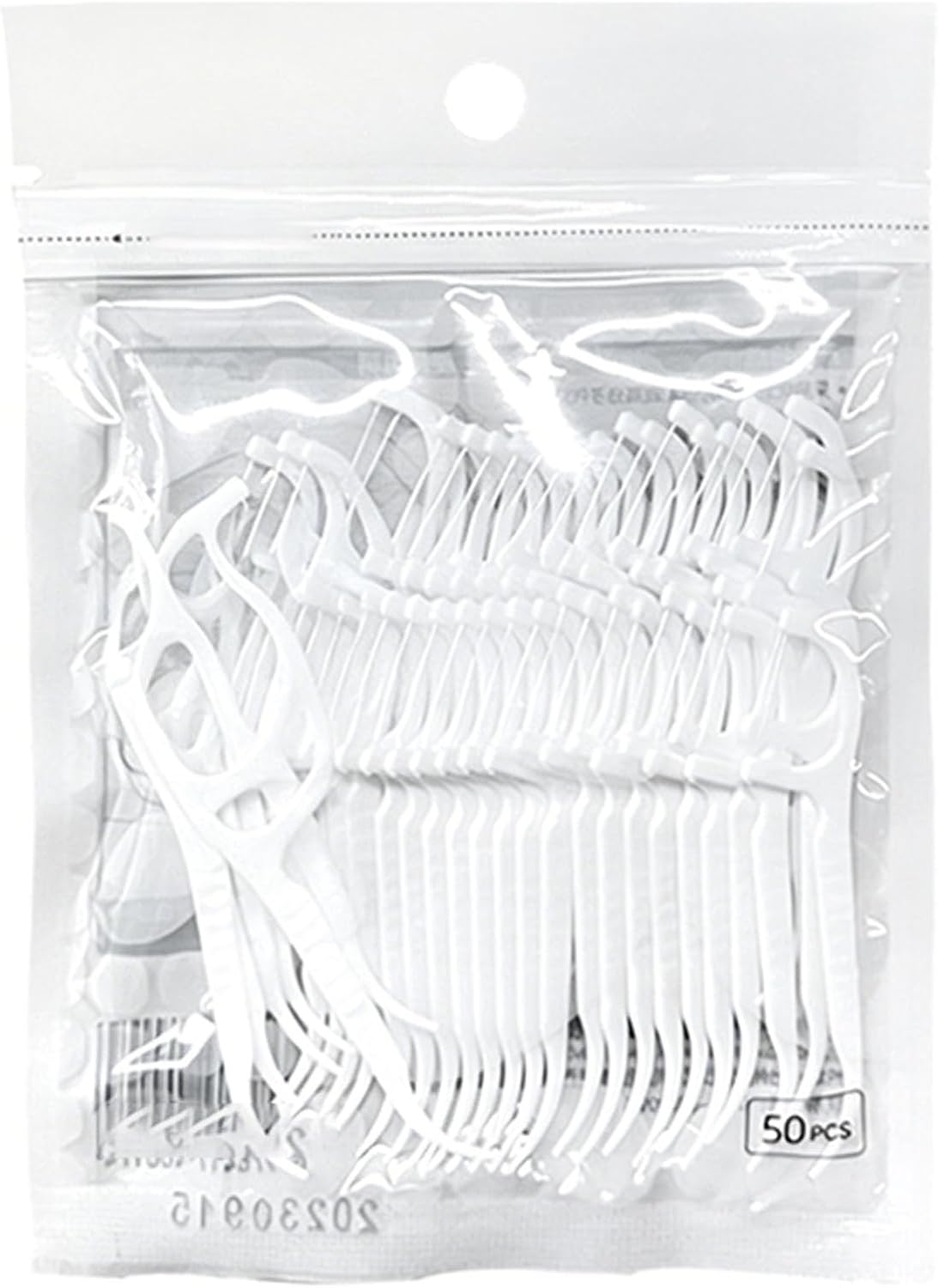 200 Count Travel Floss Picks for Adults, Strong Shred-Resistant Reusable Unflavored Non-Slip Grip Flossers for Adults with Built-in Toothpick,Portable Floss Pick for Travel,Home,Family,Restaurant