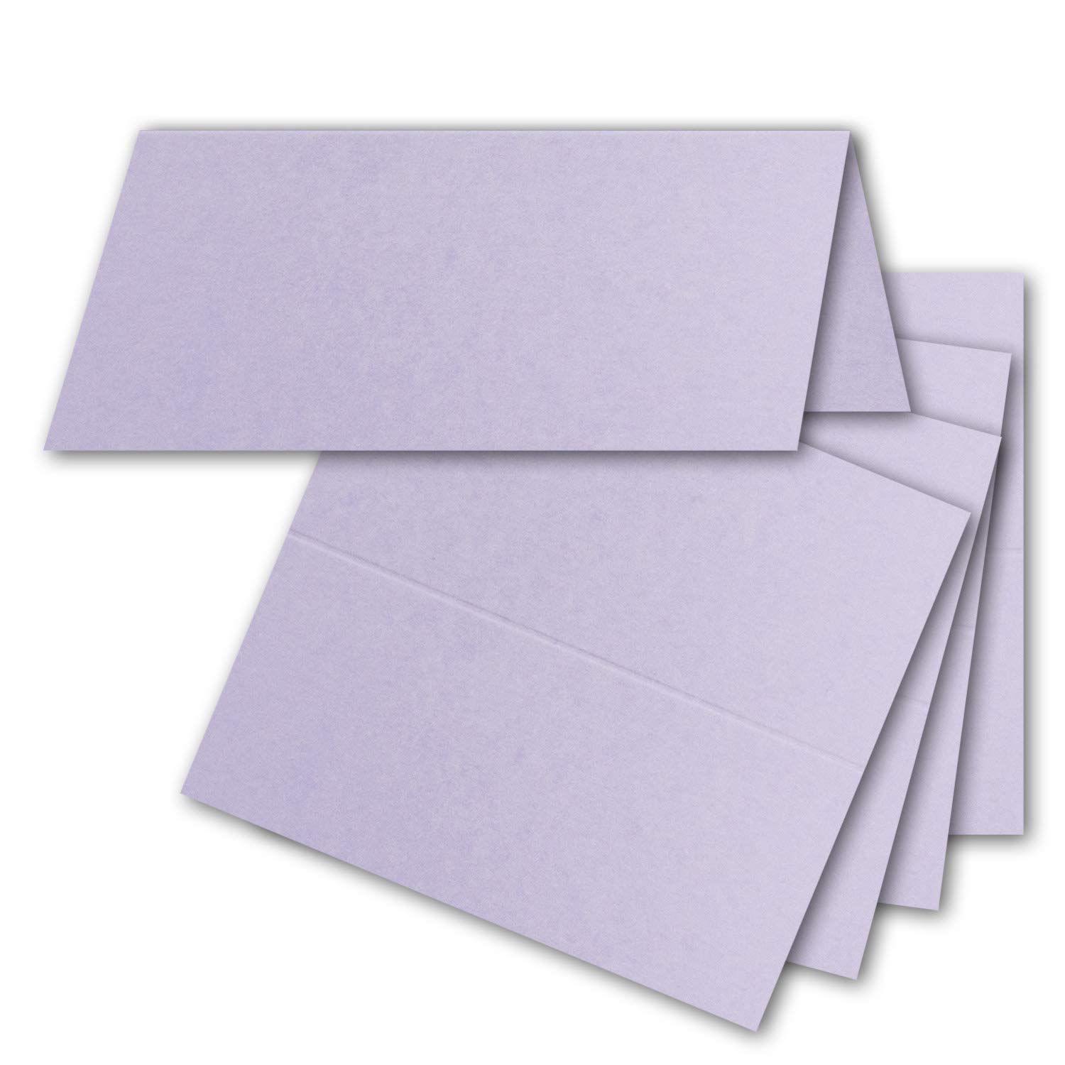 FarbenFroh by GUSTAV NEUSER 50x place cards in purple 4.5 x 10 cm blank double cards as place cards and name cards for weddings and parties
