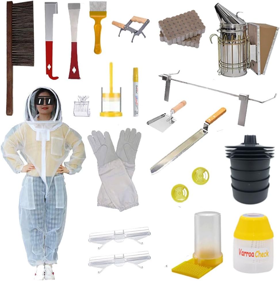 Suministros de apicultura con traje de abeja (L)