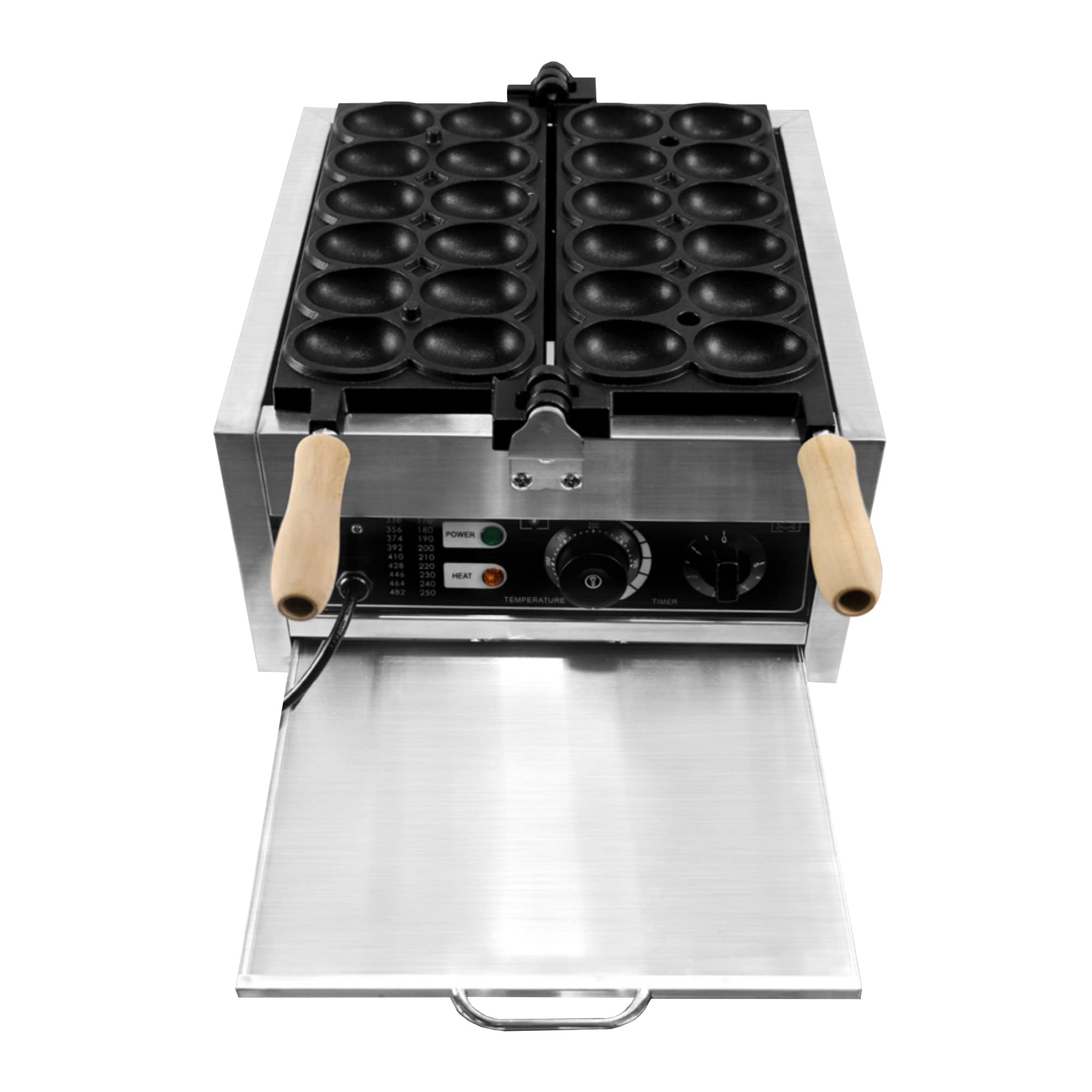 AYCDL Commercial Bubble Egg Waffle Maker 1800W12pcs Egg Waffle Maker Hong Kong Style Bubble Egg Waffle in 5 Minutes Rotated Non-Stick Dessert Cake Machine,1800w Egg Waffle Make