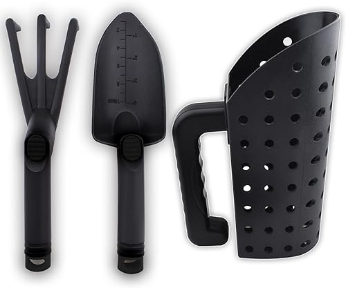 Accesorios para detectores de metales, pala de arena y rastrillo Trident Herramientas de excavación para detección de metales, cubierta de playa,