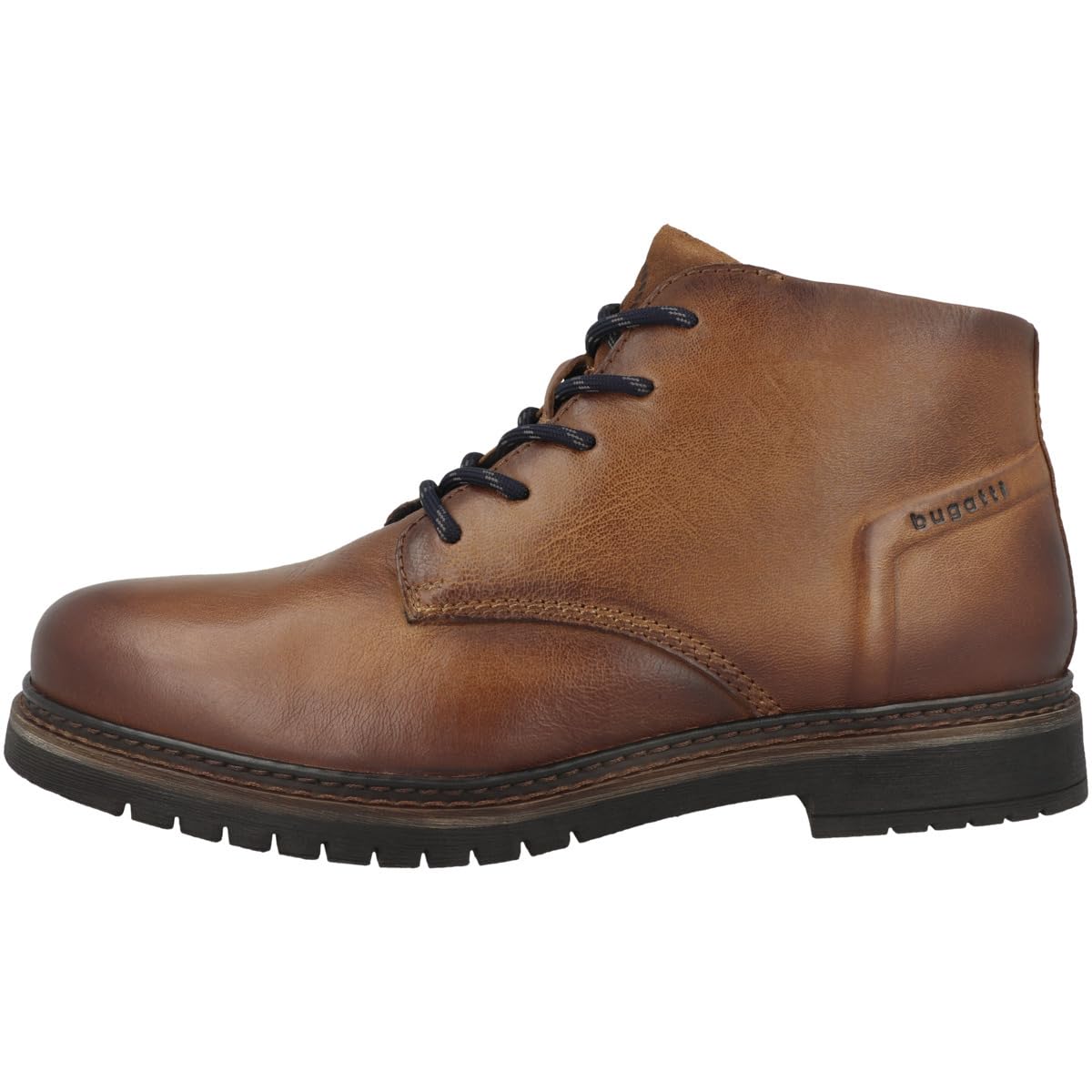 Bottes Homme Bugatti 331-8373c - Cuir, Doublure Chaude, Semelle TPR - Cognac, Taille 41 - Pour Automne/hiver