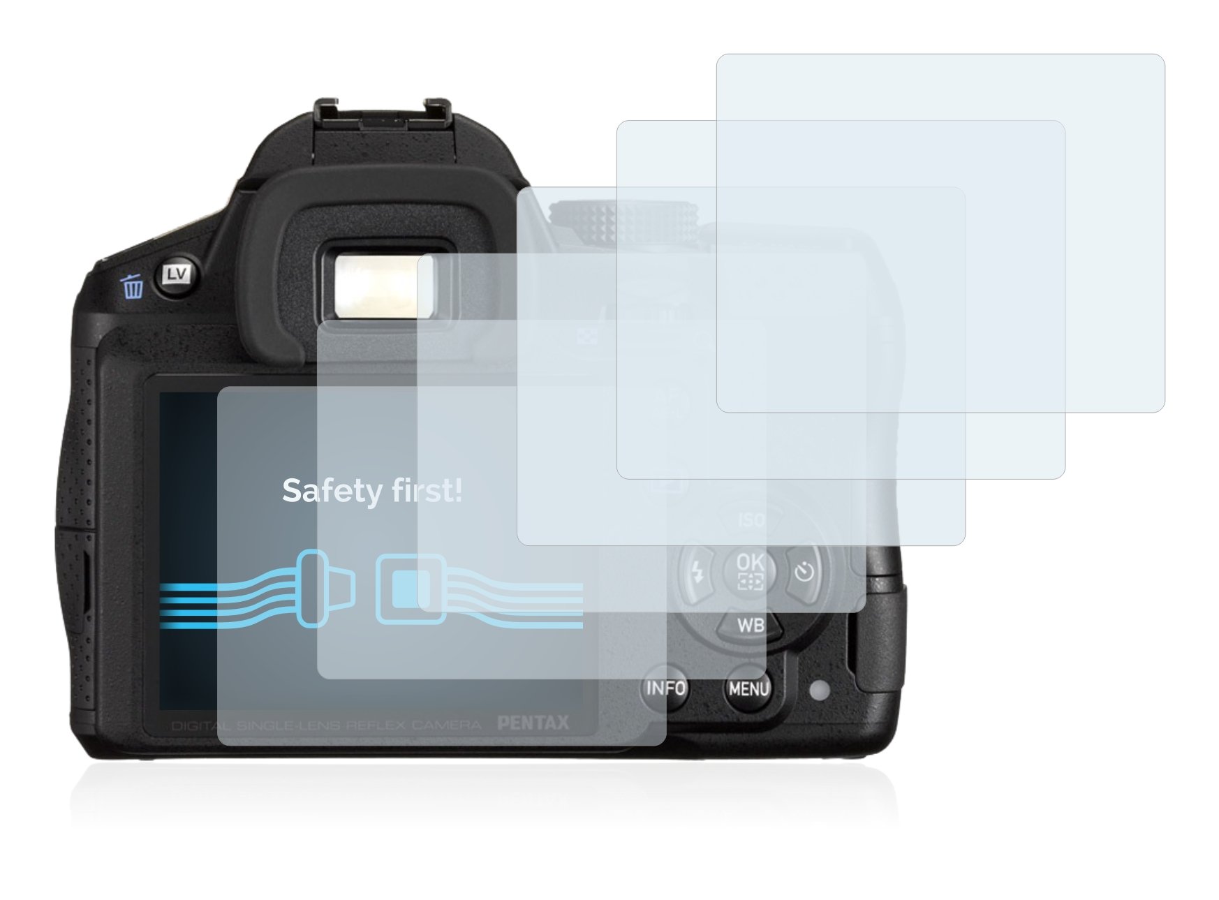 Savvies Displayschutzfolie Für Pentax K-r – 6 Stück, Ultraklar, Kratzfest, Made In Germany