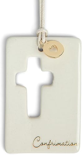 Miniatura 2 de DEMDACO Blessed Godparent - Ficha de recuerdo coleccionable en caja de cerámica blanca de 2.75 pulgadas