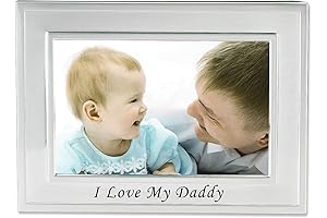 Lawrence Frames I Love My Daddy Silver Plated 6"x4" Picture Frame