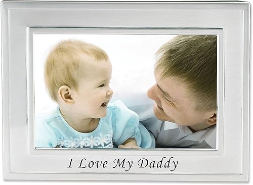 Lawrence Frames Marco de fotos chapado en plata de 6 x 4 pulgadas con texto en inglés "I Love My