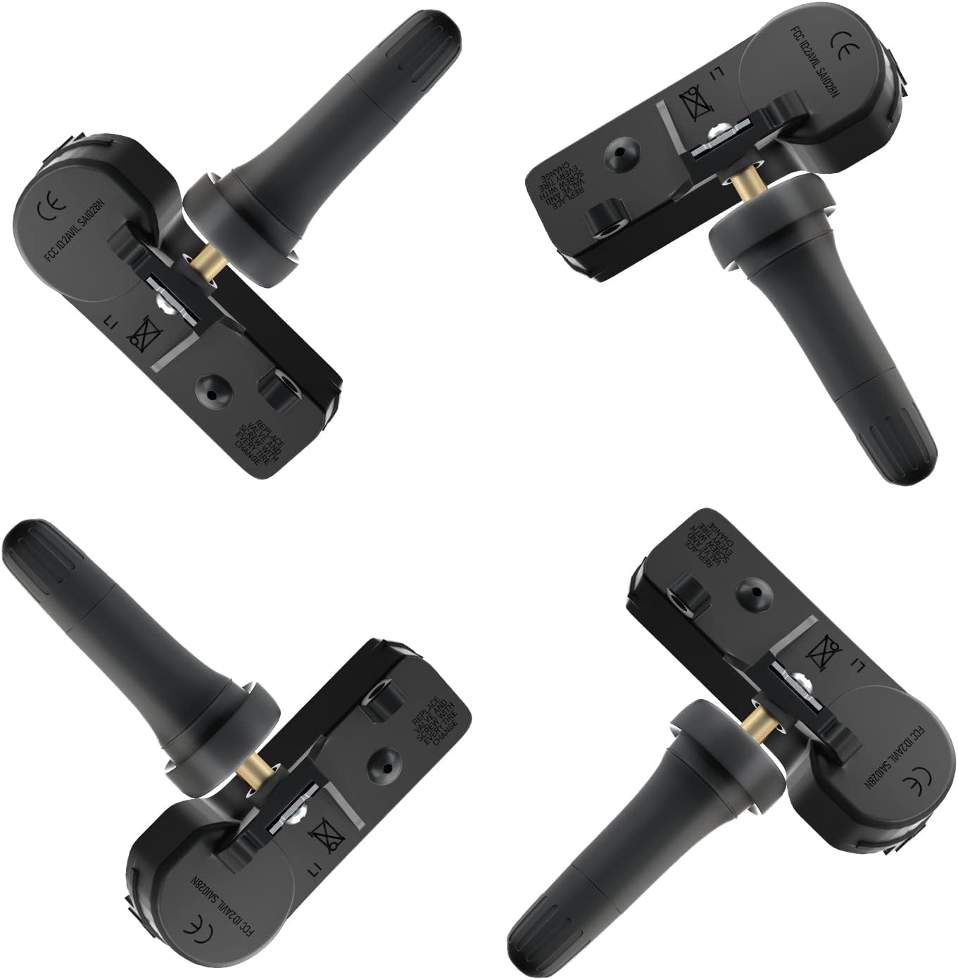 Marsflex TPMS Sensor Fit for Chevy GMC Buick Cadillac Saturn Pontiac SAAB, Tire Pressure Monitoring System Replacement OE: 13586335 13598771 13598772 20923680 25920615 13516164, 315MHz 4pcs