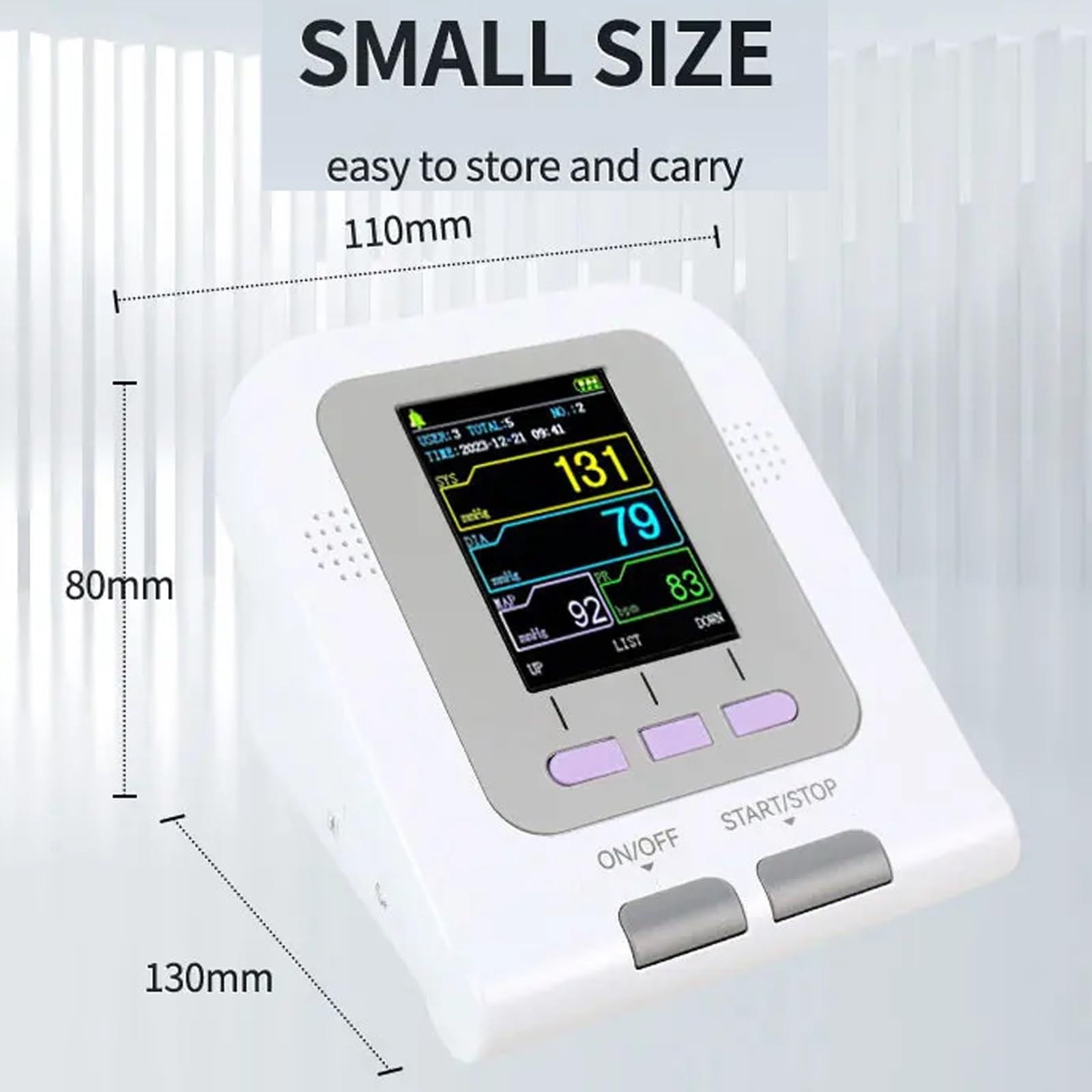 Tensiómetro Veterinario Digital for Animales, tensiómetro electrónico Veterinario con 3 Modos y 3 brazaletes for el Cuidado de Perros, Gatos y Mascotas.