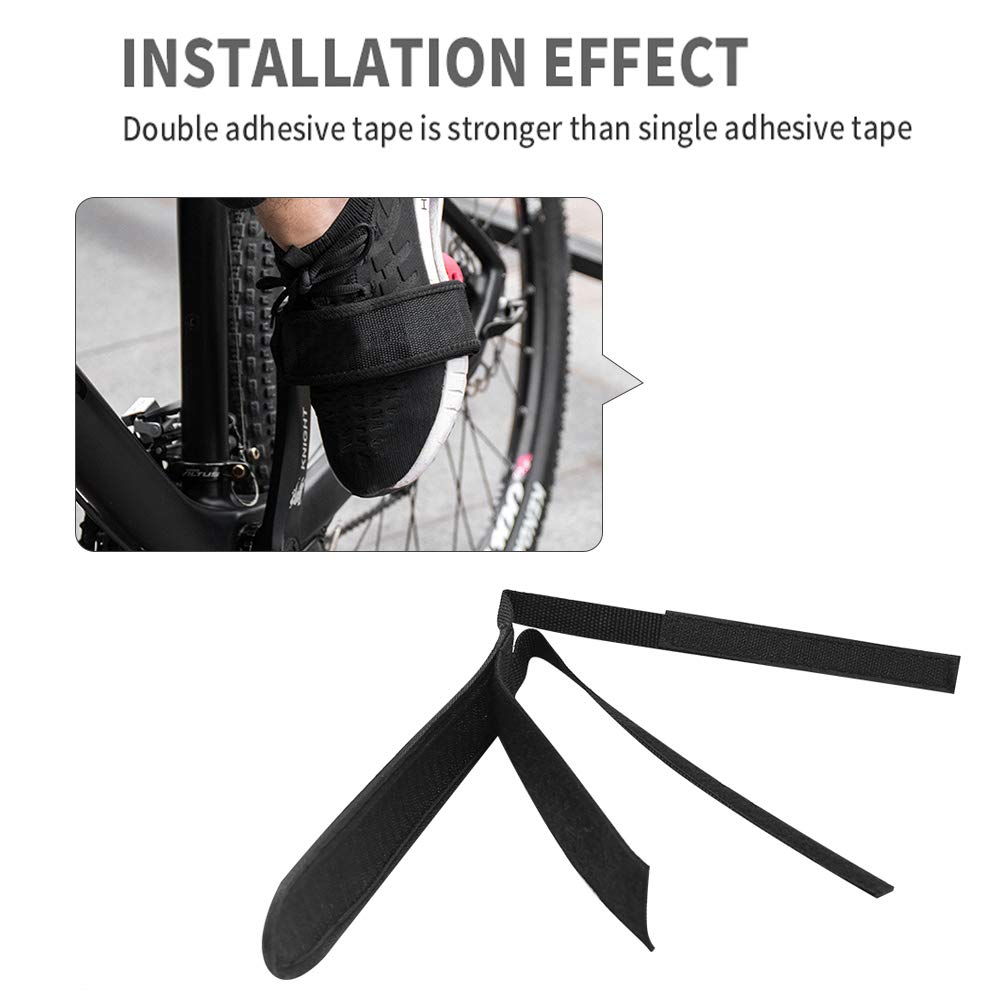 pedalriemen rennrad ZUDKSUY für Erwachsene, verstellbare Rennrad-Fußriemen, Nylon-Zehenclips für festen Gang, BMX, Rennrad, Mountainbike, Schwarz, 1 Paar Sport & Freizeit FXSTD Länge ca Farbe:Schwarz Gelb Fluo Glänzend Lamberty Fahrräder und mehr