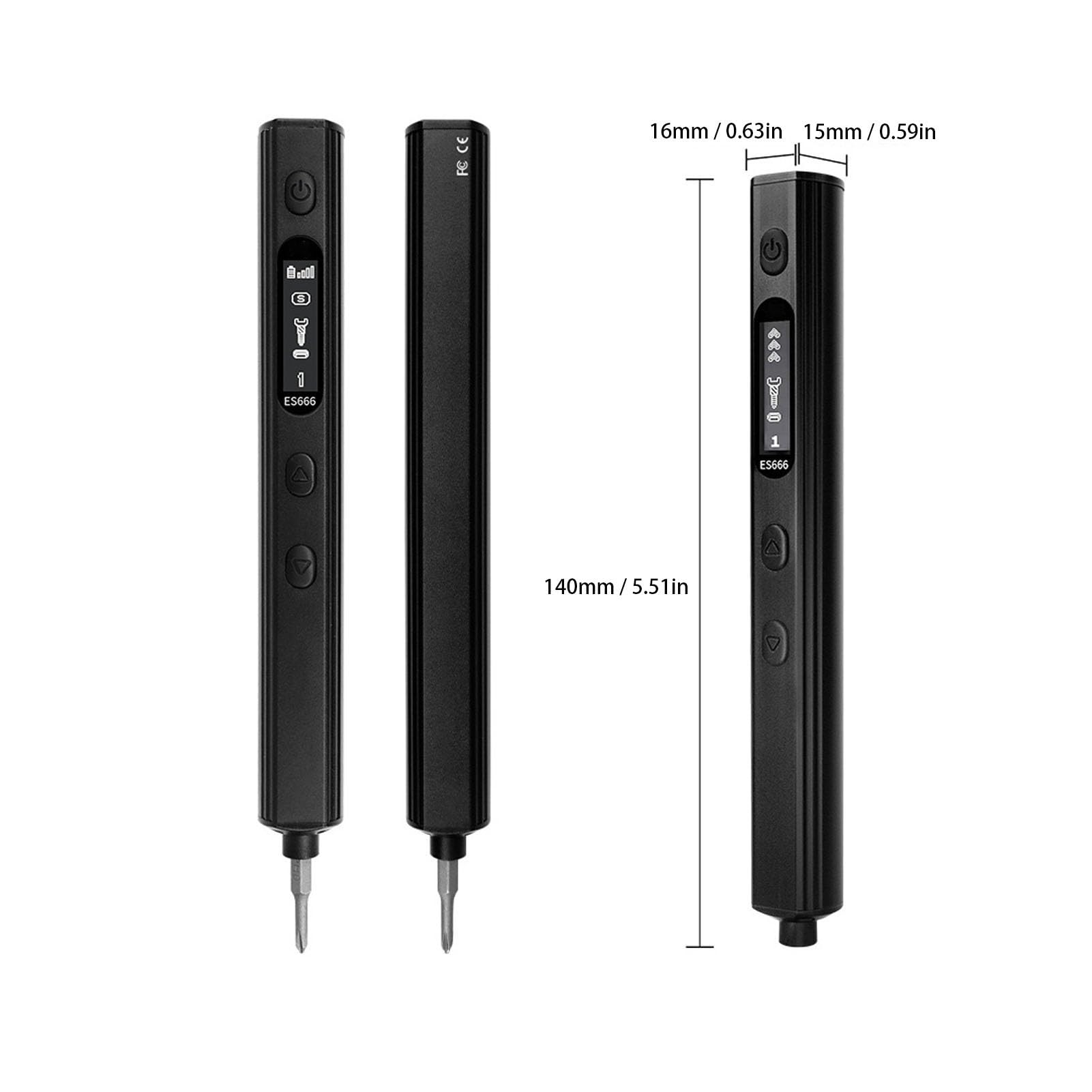 Juego de Destornilladores Eléctricos, Multifunción, con Luz LED para Diversas Tareas, Aleación de Aluminio, Modo Inductivo, para Reparación y montaje.