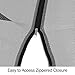 Mosquito Net for Patio Umbrellas - Bug Screen for 7.5ft Umbrella to Keep Out Insects - Zippered Mesh Cover with Weighted Bottom by Pure Garden