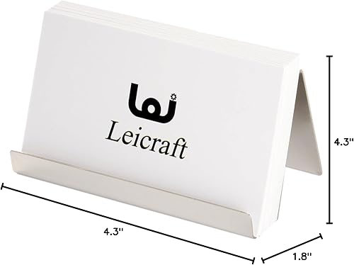 Miniatura 7 de Tarjetero de metal para escritorio, organizadores de tarjetas de acero inoxidable y accesorios de escritorio de oficina para hombres y mujeres