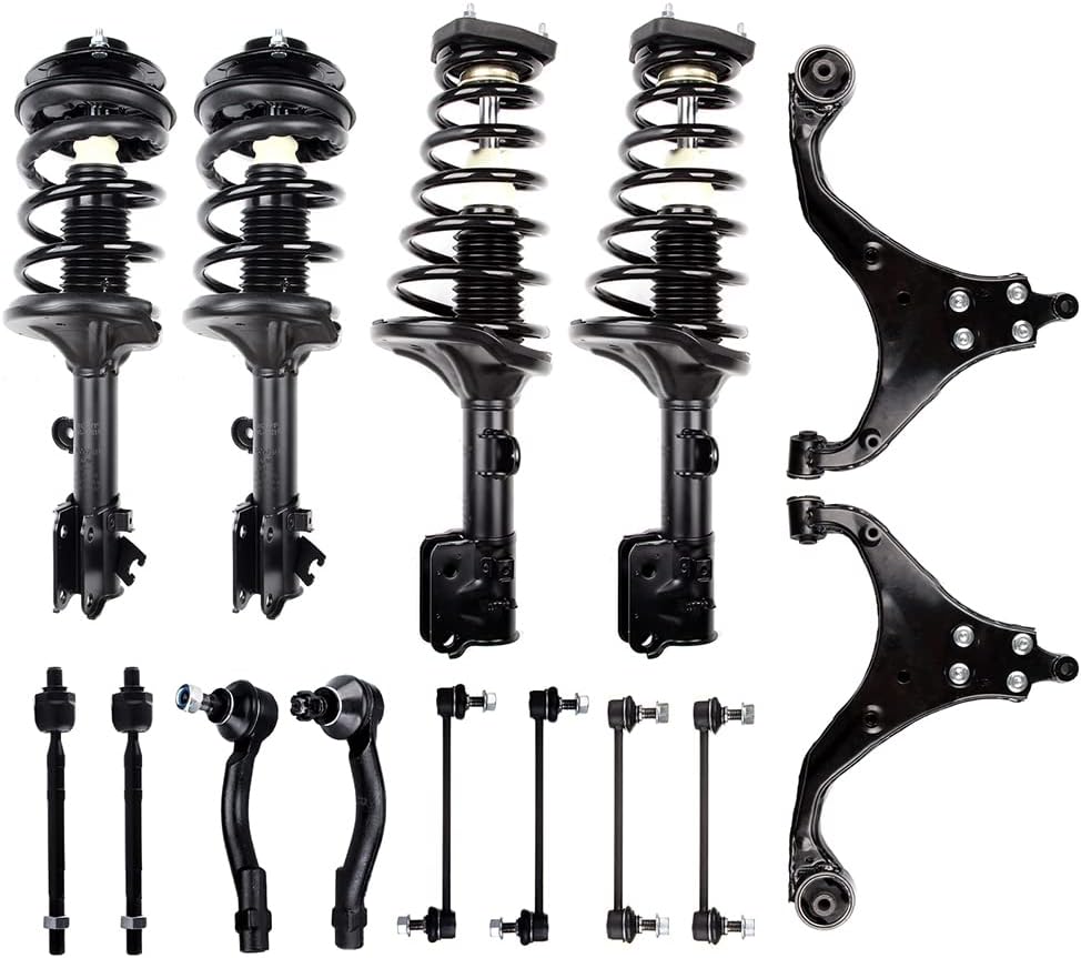 Struts Shock suspension kit for 2005 2006 2007 2008 2009 for Hyundai Tucson,2005 2006 2007 2008 2009 2010 for Kia for Sportage Complete Struts Assembly Control Arm kit 14 Pcs