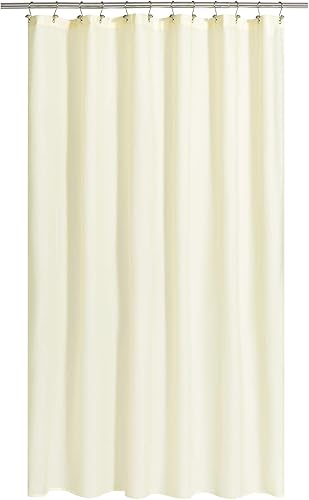 N&Y HOME - Cortina para ducha o forro de tela de calidad hotelera, lavable a máquina, impermeable, extralargo, color arena, 72 x 84pulgadas