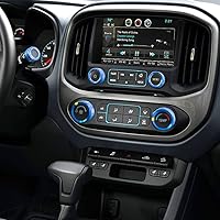 Vista 3 de Cubierta de perilla AC compatible con Chevrolet Chevy Colorado GMC Canyon 2015-2022 Consola de control climático automático Señal 4WD Cubierta