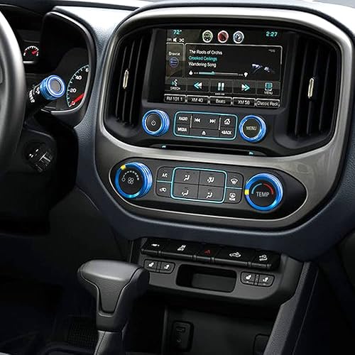 Miniatura 3 de Cubierta de perilla de CA compatible con Chevrolet Chevy Colorado GMC Canyon 2015-2022 Consola de control de clima automático 4WD cubierta de