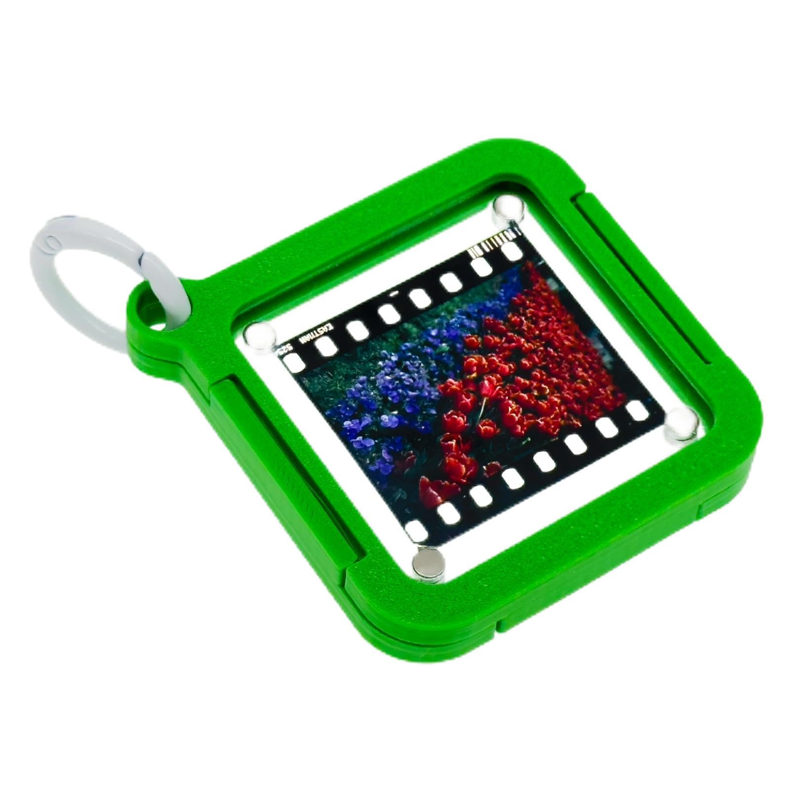 Portable Acrylic Reversal Film Keychain, High Transparency Display and Archival Storage Keychain for Reversal Film 35mm