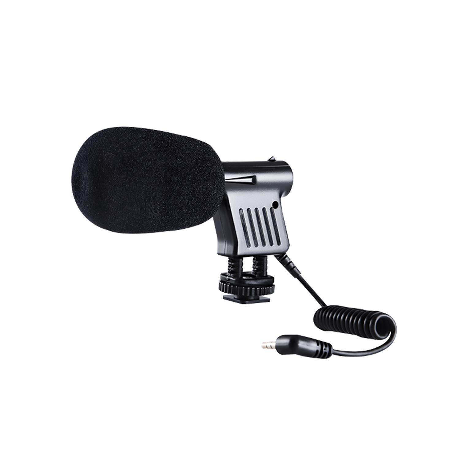 BOYA Microphone Directional Condenser Shotgun Mic with Integrated Shock Mount & Windshield Compatible with Nikon Sony Canon Camera DSLR Camcorder Video Recording