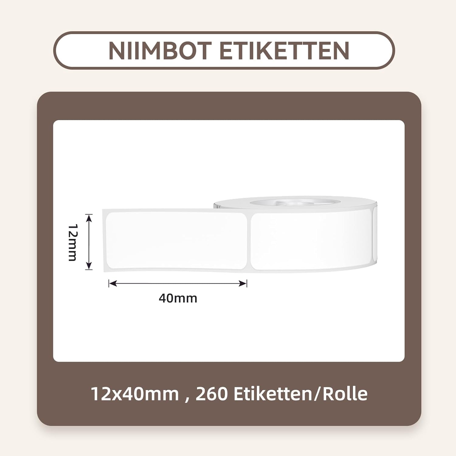 NIIMBOT D110 Label Maker and 4 Rolls Tape Bundle