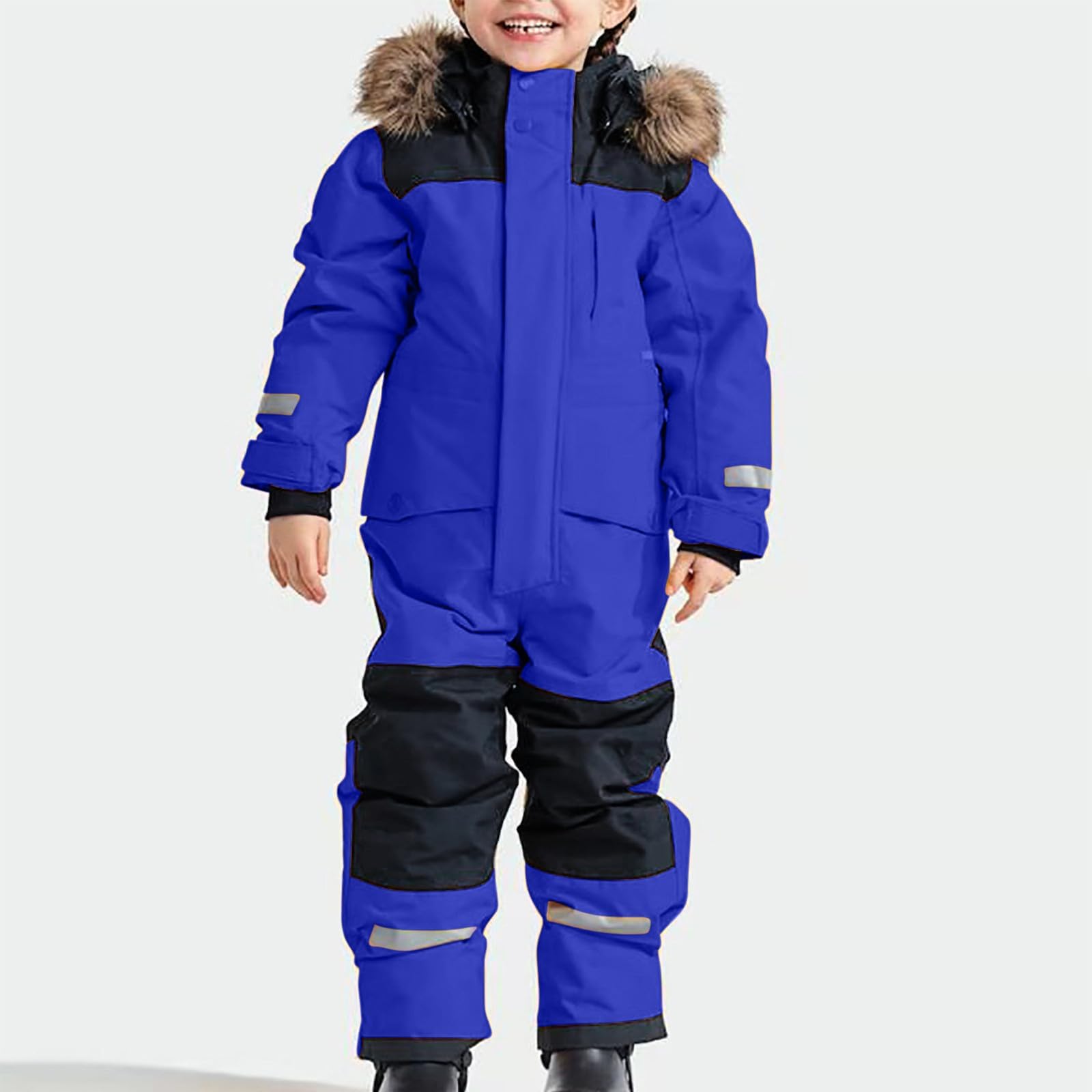 Traje de Nieve para niñas y niños, de una Pieza, Impermeable, Resistente al Viento, para Esquiar, cálido, Jugar en la Nieve en Invierno y al Aire Libre.