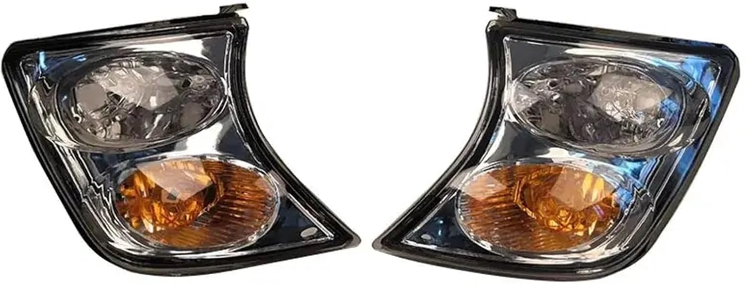 26110VC325 26115VC325 Car Corner Light Compatible With Nissan PATROL SAFARI Y61 Turn Signal Light TD42 TB48 2001 to 2004 2Pcs(Black)