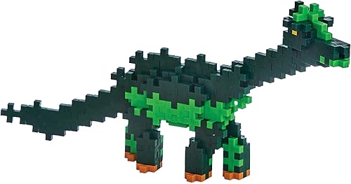 Miniatura 8 de Plus-Plus: Learn to Build - Dinosaurios - Juego de 400 piezas - Juguete STEM de construcción de dinosaurios 2D y 3D, mini bloques de rompecabezas
