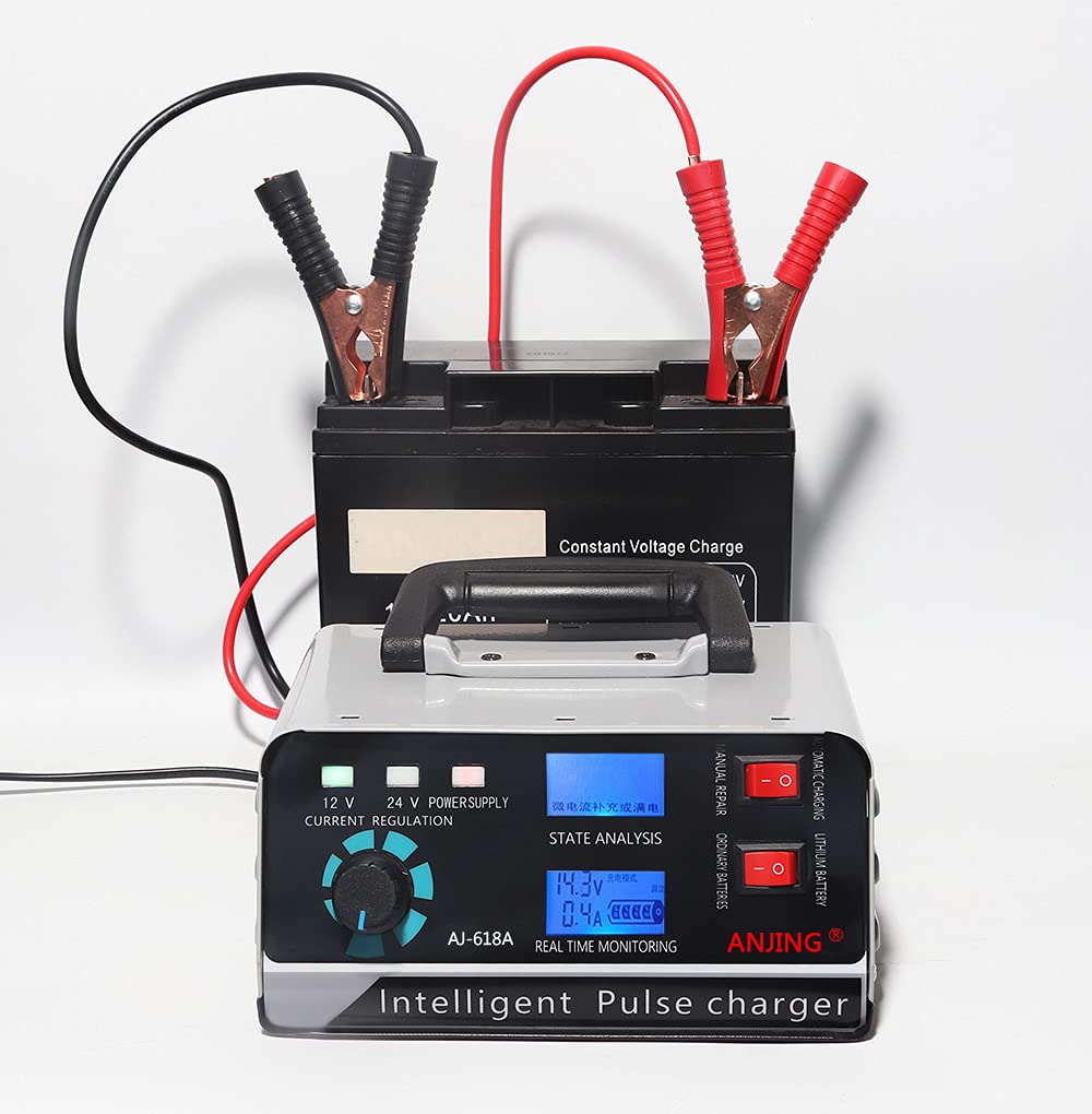Booster Avviamento Auto 1. 2V / 24 V. Caricabatterie intelligente Caricabatteria Automotive Caricabatterie Manutentore 400Ah Caricabatterie per rivolo per auto camion motocicletta Carica Batteria Per