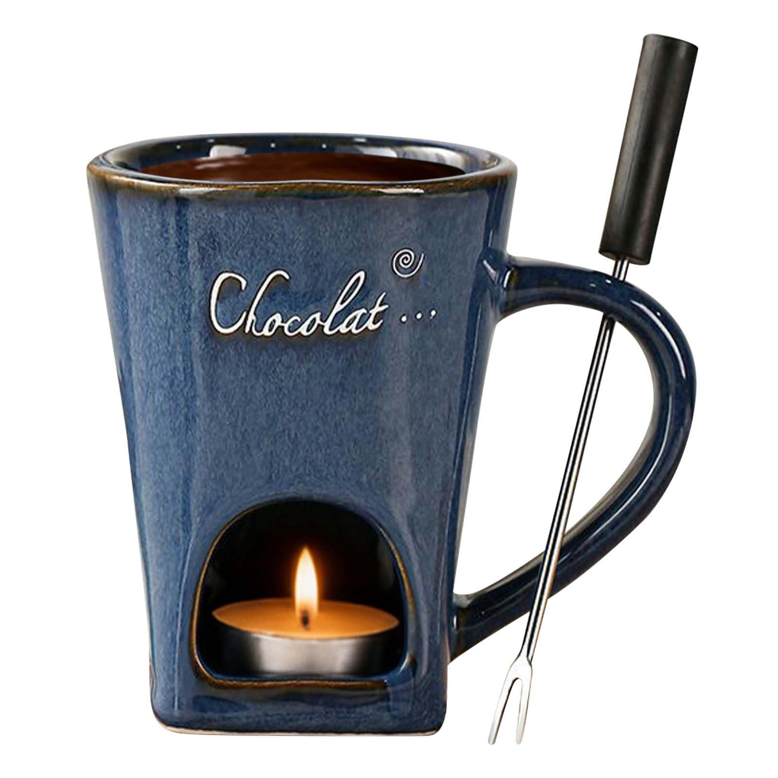 Tasse à fondue au chocolat sucrée pour camping et vacances