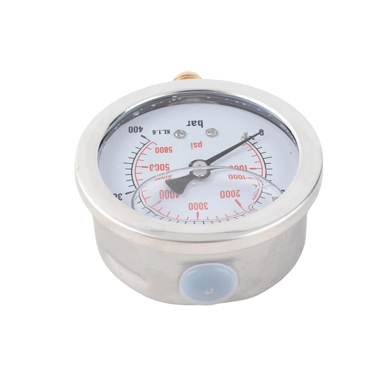 Ciśnieniomierz, 0-400BAR 0-5800PSI G1/4 68mm Dial manometr hydrauliczny miernik narzędzie do pomiaru ciśnienia